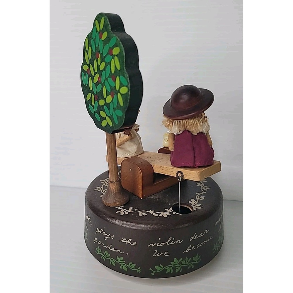 TOA Japan Creative Hand Memory Wooden See-Saw Music Box 407-400 Working RARE - Picture 4 of 12